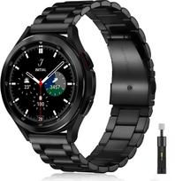Metalinis dirželis Samsung Galaxy Watch 7/6/5/4 40mm 44mm, nerūdijančio plieno apyrankė, Galaxy Watch 6/4 Classic 47mm 43mm 46 42mm/5pro 45mm Active 2 44mm-40mm gray