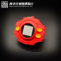 Naujas Digimon Tiranosauras Evoliucijos Raktų Ženklelis Skaitmeninis Emblemos Rinkinys (Tik karoliai Ne Ne Šventas Planas Mašina) red