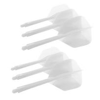 6Pcs Integrated Dart Shaft and Flights Anti-Fall Integrated Dart Flights and Shafts Durable 2BA Screw In-one Dart Flight Plastic balta