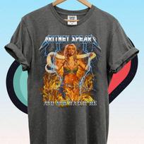 Britney Spears Metal Tee: Bootleg Vintage Rock Pop Fan Shirt 711 ID XL black