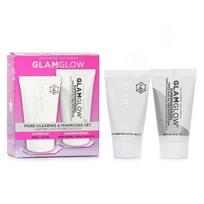 GLAMGLOW Poras valantis ir mažinantis rinkinys: Supermud Valomasis Treatment 15g + Superwatergel Drėkiklis 15ml 2pcs