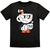 Cuphead and Mugman Duo Video Game T-Shirt L juoda