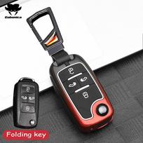 Cinko Lydinio Automobilio Raktų Dėklas Pilnas Dangtelis Korpusas VW Volkswagen Sharan Crafter Multivan, Seat, Seat Alhambra Nuotolinio Raktelio Korpusas gray