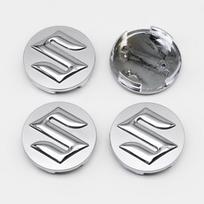 4Pc 54mm Car Emblem Wheel Center Hub Caps Cover Logo For Suzuki Tianyu SX4 Shangyue Ruiqi Alto Swift Ignis DZire Badge Accessory sidabras