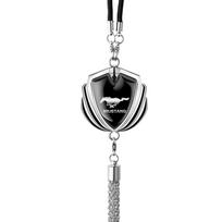 For Ford Focus Fiesta Kuga Mondeo Mustang Fusion Edge Ranger ST 3D Metal Car Rearview Mirror Hanging Pendant Ornament Gift Decor gray