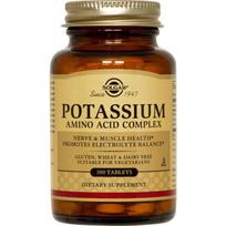 Solgar Potassium Amino Acid Complex Gluten-Free Vegan Sugar-Free Tablets 1 pcs 100 Tablets