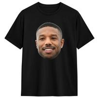 Michael B Jordans Tshirt Summer Cotton Tshirts For Men Hippie Casual Tshirt Shortsleeved Streetwear Tees XXL beige