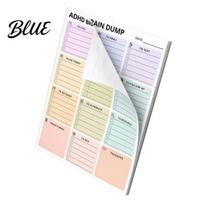 Personalized Goal Setting A5 Brain Dump Planner, Tear-off Daily Task Pad with 50 Tear Off Note Sheets, Thickened Paper Notepad for Organizing Thoughts 1pc B