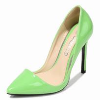 Saldainių spalvos Moteriški bateliai su aukštu kulnu Lakuota oda Didelis dydis 35-47 Stiletto kulniukai 11 cm Kulniukai Moteriški vestuviniai bateliai 41 žalia