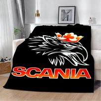Prabangus sunkvežimio rašto pledas Pikniko pledai-S-Scanias Šiltas pledas Minkštas ir patogus pledas Namams Kelionėms Gimtadienio dovana 30x40in gray