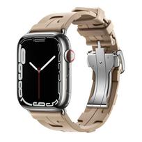 Kilim Vienos kilpos silikoninė apyrankė Apple Watch juosta 44mm 40mm 49mm 45mm 41mm 38 42 apyrankė iwatch serija 9 se 3 6 7 8 ultra 2 38  40 41 mm gray