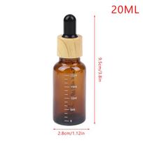 5-100 ml lašintuvų buteliukai su skalės reagentu akių lašais gintaro stiklo aromaterapinis skystas pipetės buteliukas Daugkartinio užpildymo buteliukai kelionės 50ML brown