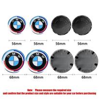 4 vnt. 56 mm 68 mm BMW emblema BMW ratlankių gaubteliams BMW 3 serijai 5 serijai E60 E90 F10 F30 E46 E39 X5 E53 E70 E38 Z4 black