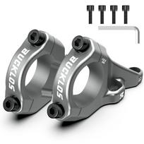 BUCKLOS Direct Mount Stem Mountain Bike 31.8mm/ 35mm Bar Clamp MTB Handlebar Stems 2 Pieces Lightweight Split Bicycle Stem Parts 35mm-Black black