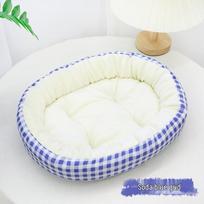 Thickened Warm Dog House with Neck Protection for Small & Medium Pets, Perfect for Cats and Puppies. beige