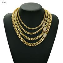Choker 14k Gold Custom Gold Cuban Link Chain 18k Gold Cuban Miami Chain 6mm-14MM Miami Cuban Chain Necklace Link Chain&8MM*8in beige
