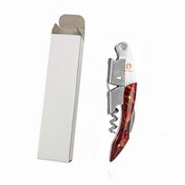 Double Hinge Fulcrum Resin Handle Bulk Wine Bottle Opener Corkscrew With P201-2 raudona