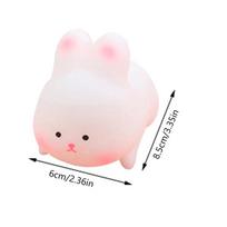 Bulk Bunny Stress Balls - Autism Sensory Toys for Stress  Anxiety Relief Slow Rebound Fidget Squeeze Toy Gifts for Everyone white