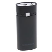 2x 18650 USB Mobile Power Bank Battery Charger Box Case with flashnight black