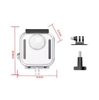 Waterproof Case for GoPro Max 2 Housing Diving Protective Anti-Drop Protective Shell With Underwater Dual Handheld Bracket white
