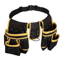 26-pocket Design Heavy-duty Tool Bag Adjustable Waist Bracket Storage Work Bag  Craftsmen Tool geltona