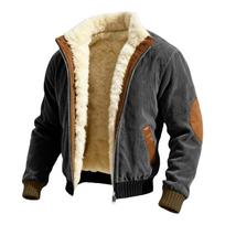 Men's Vintage Hooded Winter Jacket with and Print for Outdoor Cold XXXL black