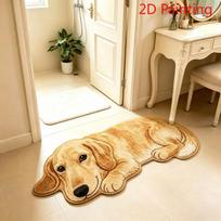 Plush Irregular Rug Simulation Lying Husky Cute Pet Mat Bedroom Bedside Living Room Sofa Home Decor Carpet 30x50cm 12x20inch