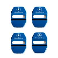 Automobilio durų spynelių dangteliai lipdukas Mercedes Benz W203 W204 W212 C200L GLC GLK CLA GLA Priedai Interjero apdailos elementai MSG-BENC mėlyna