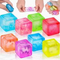 Schylling Needoh Nice Cube Glow Sensory Toy With A Super Solid Squish - Glows In The Dark And Always Returns To Its Square Shape 1pcs