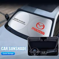 Automobilio apsauga nuo saulės karščio Priekinio stiklo saulės skydelis Dangtelis Automobilio priedai Mazda 3 CX5 6 BK GH 2 CX3 CX30 MX5 5 CX7 CX9 RX8 MX3 gray