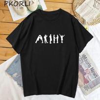 K Pop marškinėliai Gatvės drabužiai Moteriški armijos J-Hope marškinėliai Leidimas šokti Korėjos drabužiai Bangtan Kpop Mercch Top Streetwear marškinėliai M white