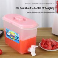 Large-Capacity Cold Water Pitcher with Faucet for Home - Ideal for Fruit, Tea, and Food Storage. pink