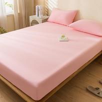 100% Vandeniui atsparus čiužinio užvalkalas su gumine juosta, neslystantis čiužinio apsaugas vienviečiui, dviviečiui, karališkam ir superkarališkam lovoms 2xPillowcase 48x74cm rožinė