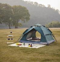 Quick-Open Pop-Up Camping Tent: Portable, Sun-Protected, Anti-Mosquito, Ideal for Outdoor, Picnic, and Gear Needs. Tent Only gray