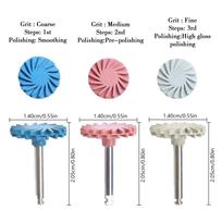 6Pcs/Set Dental Rubber Polisher Composite Resin Polishing Discs Diamond System Burs RA Dentistry Polish Wheel Spiral Flex Tools golden set beige