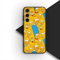 Dėklas Samsung Galaxy S20 S22 S21 FE Ultra Plus A07 A17 A15 A16 A25 A57 A37 Telefonui Dangtelis Minkštas Dėklas Tapetas S-Simpsons Bart Galaxy S22 Ultra 5G yellow