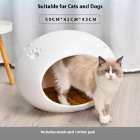Tent Cat Bed Supplies Pet Accessories Plastic Cat Nest Kennel Outdoor Rain and Waterproof Balcony Maternity Bed Stray Cat House violetinė