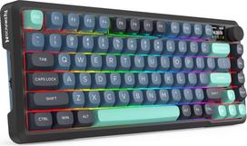 Redragon K724GBG-RGB-PRO Behemoth keyboard USB + RF Wireless + Bluetooth Grey, Blue