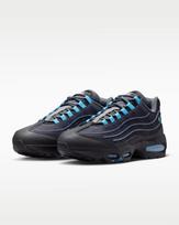 IH7853-002 Nike Air Max 95 Big Bubble Tech  Black/University Blue  (Men's) 10 gray