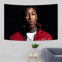 Singer Youngboy Tapestry Aesthetic Room Decoration Hip Pop Young Boy Art Retro Dorm Tapestries Wall Hanging Background Cloths 150x100cm(60x40in)