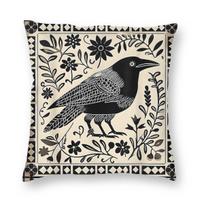 Crows Before Bros Support Local Murder Square Pillowcase Polyester Linen Velvet Creative Zip Decor Home Cushion Cover 30cmx30cm(12x12Inch) beige