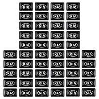 10/20/50 vnt. 3D epoksidinės dervos emblemos lipdukai Kia Picanto Sportage Sonet Cerato Soul Sorento Rio Ceed Niro Ray Carnival black