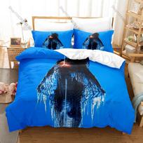 Iconic Pop Diva Katy Perry Teenage Dream Prism Smile Album Collage Bedding Set 1 Duvet Cover + 2 Pillowcases HD Print Pop Fan 135cmx200cm blue