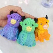 Aukštaičių karvės sensorinis žaislas lėtai kylantis spaudžiamas sensorinis žaislas Aukštaičių karvės streso kamuoliukai Dovana nerimo malšinimui Fidget vakarėlio palankumas blue
