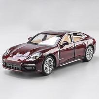 1:24 Porsche Panamera Metalinis Lietas Modelis Automobilis Su Garsu & Šviesa Traukiamas Atgal Vaikams Žaislinis Automobilis Gimtadienio Dovana Vaikui Berniukui raudona