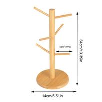 Wooden Pretzel Holder Stand Tree Shape Pretzel Display Holder Desktop Sausage Stand Kitchen Stands for Sausage Decoration orange