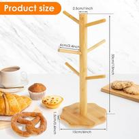 Wooden Pretzel Holder Stand Tree Shape Pretzel Display Holder Desktop Sausage Stand Kitchen Stands for Sausage Decoration