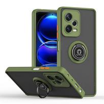 Dėklas Redmi Note 12 Pro 5G, Note12, magnetinis žiedo stovas-laikiklis, telefono dėklai Xiaomi Redmi Note 12 Pro+ Plus, šarvuotas galinis dangtelis Redmi Note 12 Pro 5G armijos žalia spalva