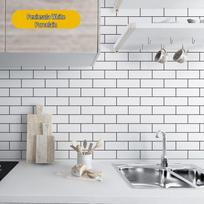 Vandeniui atsparūs, aliejui atsparūs, lipnūs virtuvės tapetai viryklėms ir gartraukiams 60cm x 2m gray