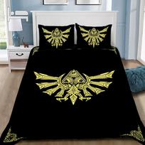 Games Z-Zeldas Of Legends Duvet Cover Pillowcase Game Scene Print Bedding Set Adult Boy Bedroom Decoration Single Double Siz 100x135cm-2pcs yellow